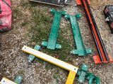 a lot of tools that are laying out on the ground