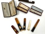 a lot of different types of cigars in a case