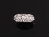 an art deco diamond three stone ring