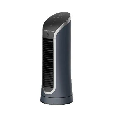 un gros plan d'un petit purificateur d'air sur fond blanc