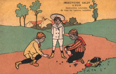 5 CPA publicité Insecticide Galzyà Lyon Couleur (une en double) - Photo 1