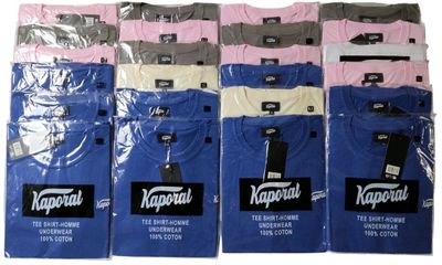 Lot de 24 tee-shirts KAPORAL de diverses tailles - NEUFS - TVA Récupér - Photo 1