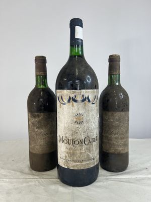1 magnum Mouton Cadet, Baron Philippe de Rothschild et 2 bou…