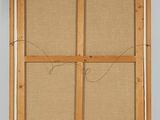 an image of a wooden frame with a picture on it