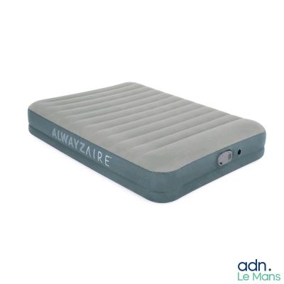 the air mattress is inflatable and has a built in pump