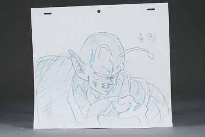 drawing of a drawing of a man with a dragon on his head