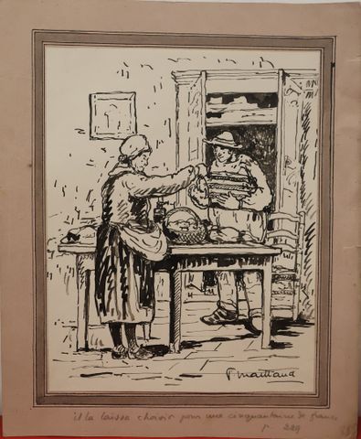 Fernand MAILLAUD (1863-1948) “Il la laissa choisir pour une cinqu...