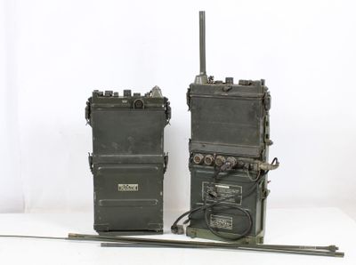 two radio ' s that are sitting on a table