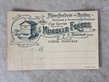 une vieille carte postale sur laquelle figure une ruche