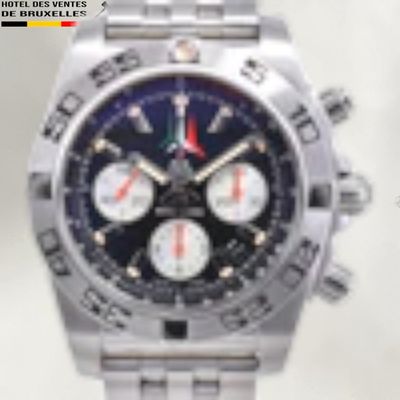 a close up of a watch on a white background