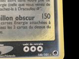 a close up of a card with a description on it
