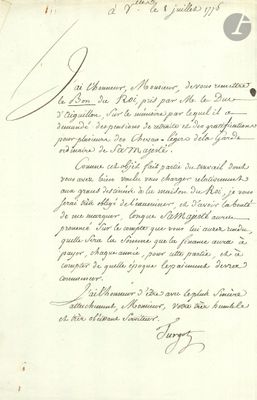 an old letter written in cursive writing on a piece of paper