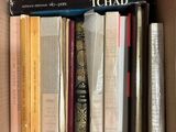 a box full of books that are sitting on a table