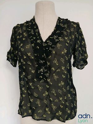 CLAUDIE PIERLOT - Top manches courtes - Taille 36 - Neuf - C…