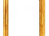 a gold frame with a white background and a white background