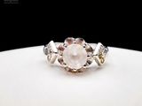 a picture of a ring with a rose cut diamond on it