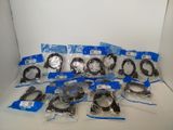 many different types of headphones in the package
