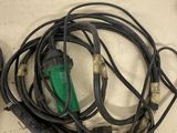 a lot of wires that are laying on the floor