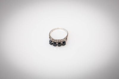 BAGUE RIVIÈRE En argent 925°/°° - Photo 1