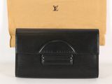 portefeuille Louis Vuitton en cuir Epi noir