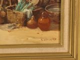 a picture of a painting of a vase and other items