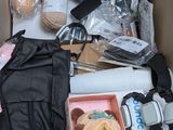 a box full of items that are sitting on a table