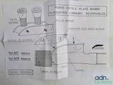a piece of paper that has a diagram of the parts on it