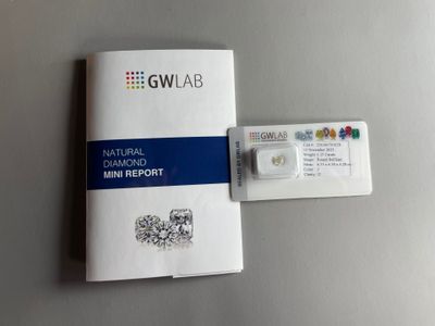 a close up of a booklet and a pair of earrings on a table