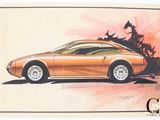 Ce dessin sur papier représente une voiture.