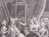 drawing of a group of children playing a game of cards in a room