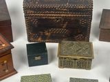 a lot of small boxes that are sitting on a table