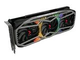 a close up of a video card on a white background