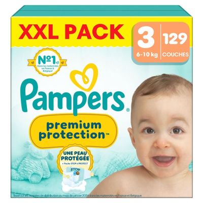 48/ Couches Pampers Premium Protection T3 6-10 KG X129…