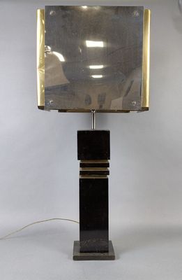 an image of a lamp that is on a table