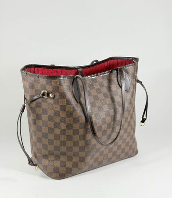 Sac cabas Louis Vuitton en toile Damier et cuir