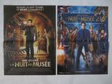 deux affiches de cinéma pour les films « Une nuit au musée » et « Une nuit au musée 2 »