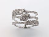 une image d'une bague en diamant sur fond blanc