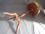 a small wooden object that is on a table