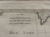 an old map of the world with the names of the countries on it