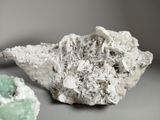 a piece of rock that has some kind of material on it