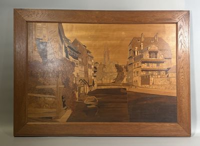 a picture of a painting on the wall of a house