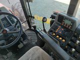 a view from the driver ' s seat of a tractor