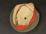 an image of a hat with a red band on it