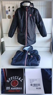 une photo d'une veste et d'un t-shirt posés sur une table