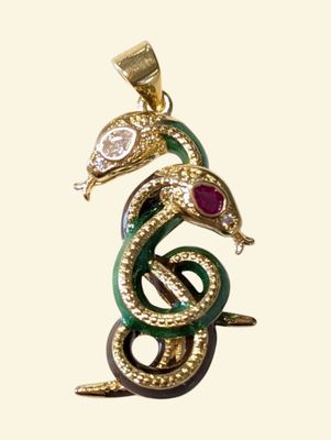 a close up of a snake with a snake head on it ' s back