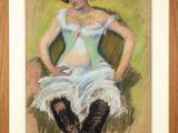 une image d'un tableau représentant une femme assise sur une chaise