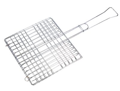 BO-CAMP - Grille de barbecue double - Acier chromé 30x30cm -…