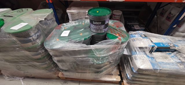 1 PALETTE DE 24 POTS DE 15Kg, POUR DALLES PLOMBANTES, DE MARQUE S