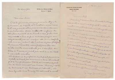 une lettre manuscrite du président des états-unis
