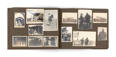 an old book with pictures of people on it